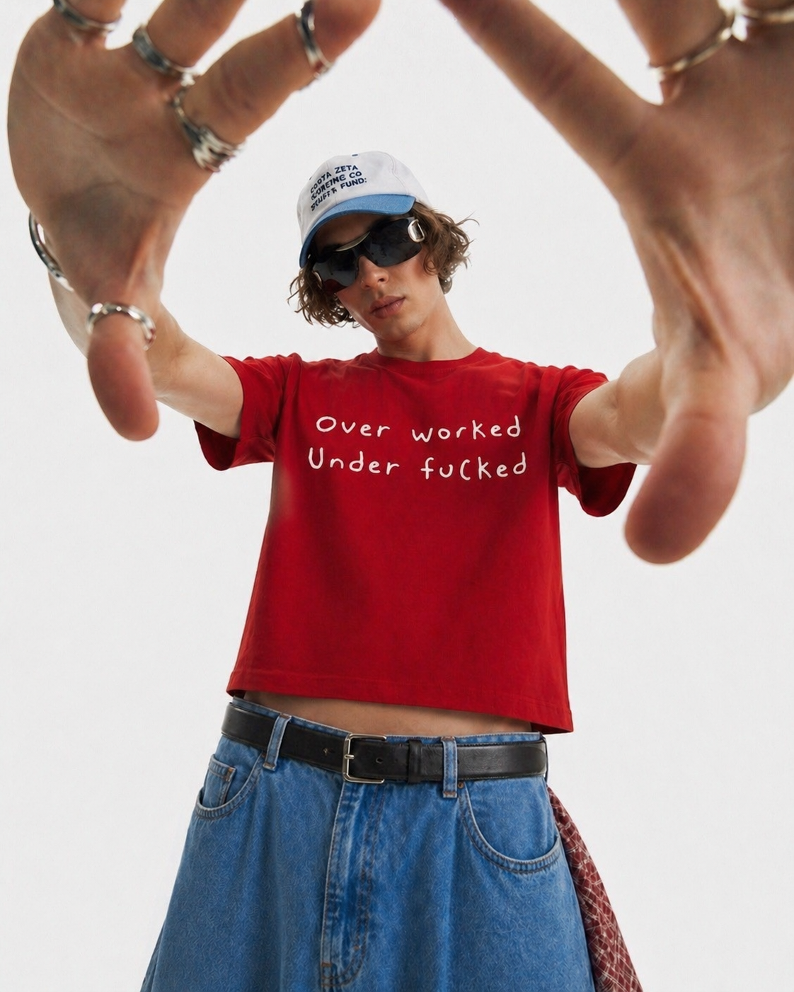 Overworked Crop Tee